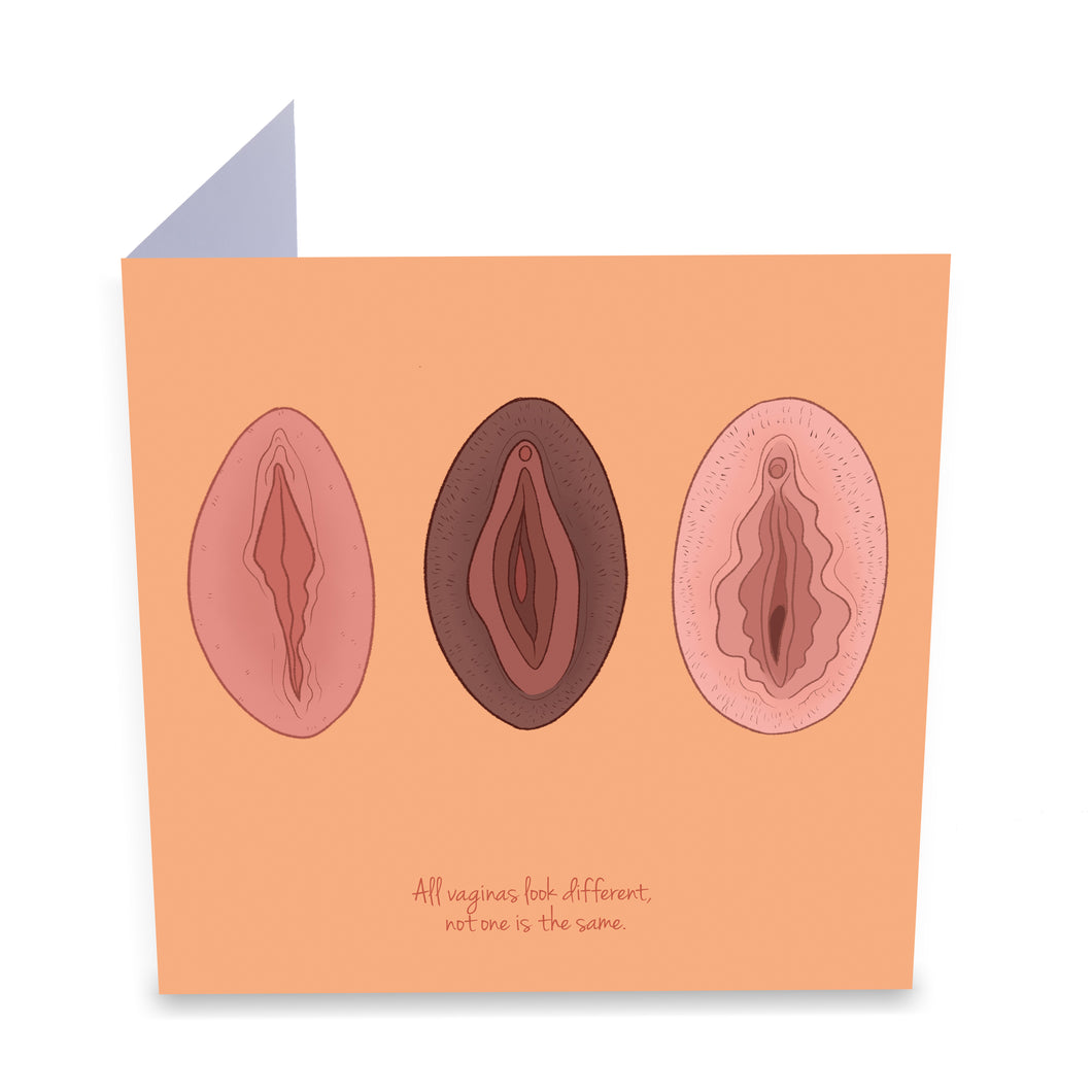Vulva Diversity Greeting Card