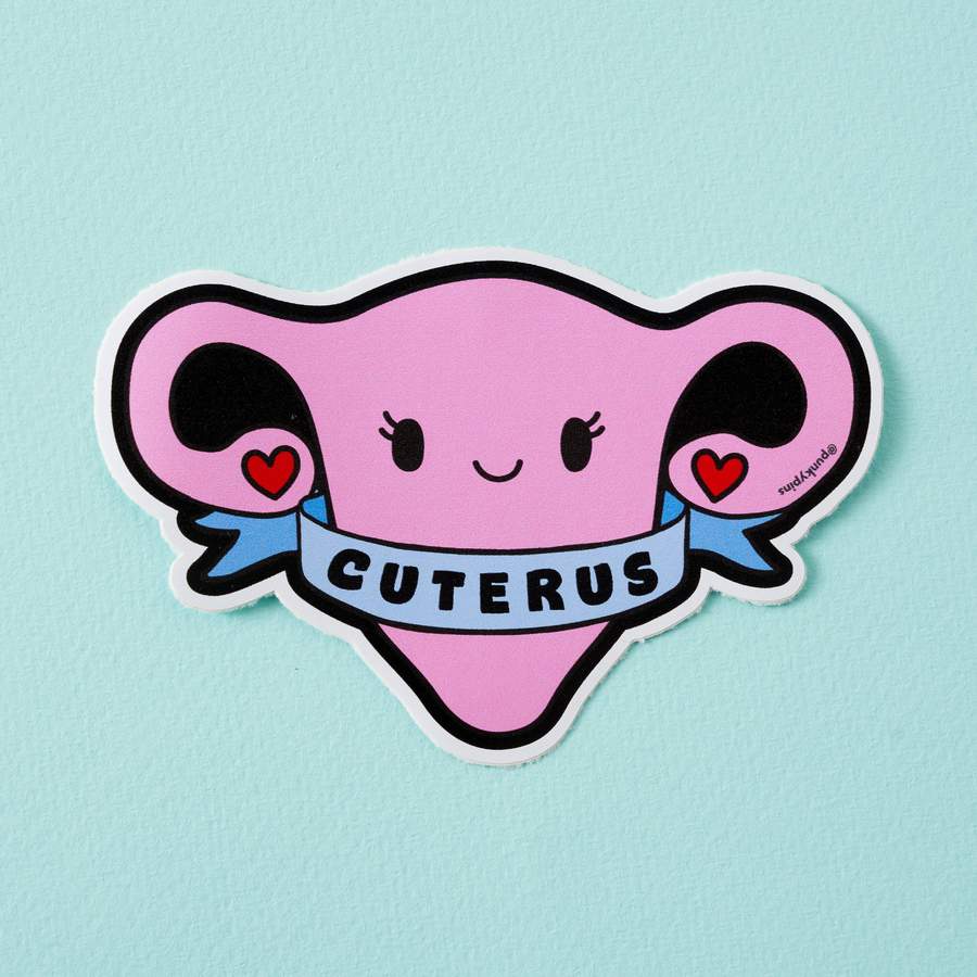 Cuterus Vinyl Sticker – Vagina Museum
