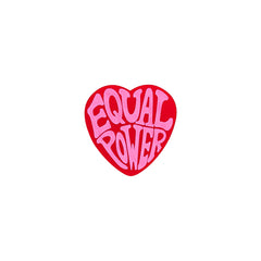 Equal Power Heart Brooch