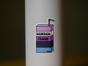 Gender Fluid Juice Vinyl Sticker