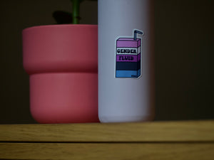 Gender Fluid Juice Vinyl Sticker