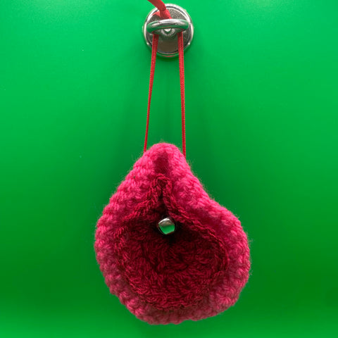 Crochet Vulva Christmas Tree Decoration