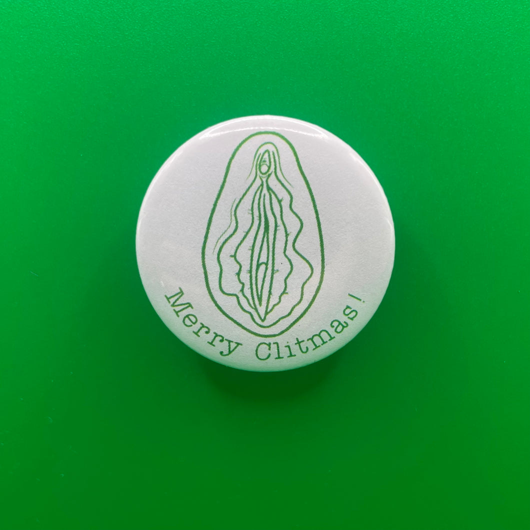 Limited Edition Merry Clitmas Pin Badge