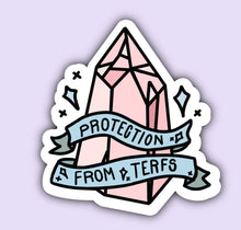 Load image into Gallery viewer, Protection From Terfs Vinyl Sticker
