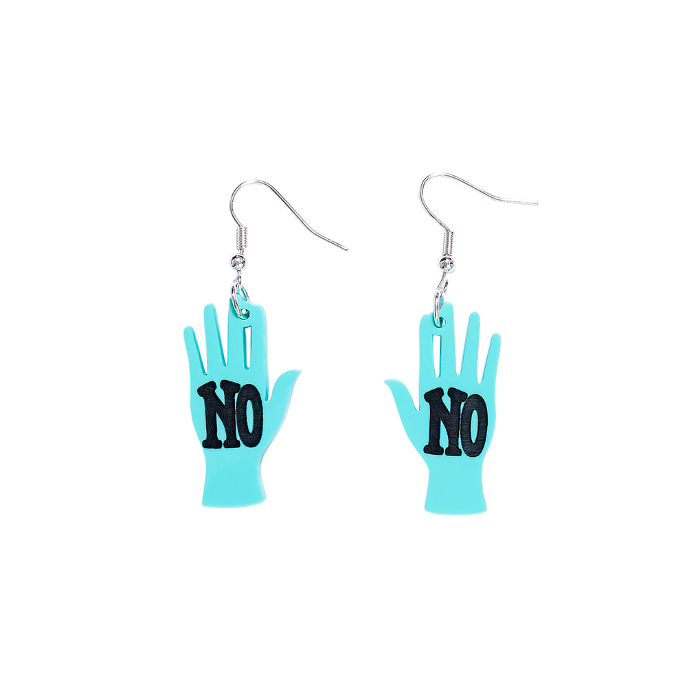 No Means No Earrings