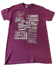 Load image into Gallery viewer, NUM - Burgundy T-shirt
