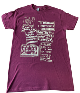 NUM - Burgundy T-shirt