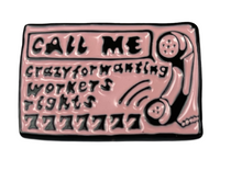 Load image into Gallery viewer, NUM - Call Me Enamel Pin
