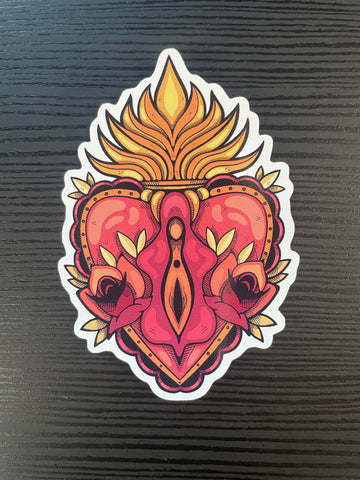 Sacred Cunt Tattoo Vinyl Sticker