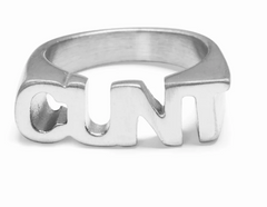 CUNT Ring Silver