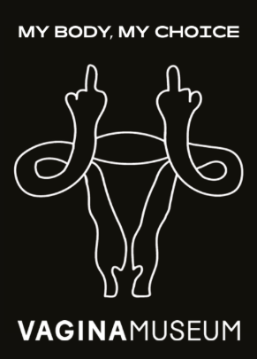 F Uterus Postcard