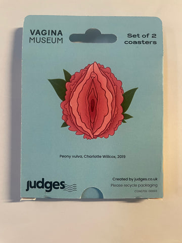 Peony Vulva Coasters