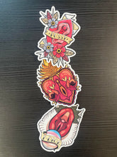 Load image into Gallery viewer, Pussy Tattoo Vinyl Sticker
