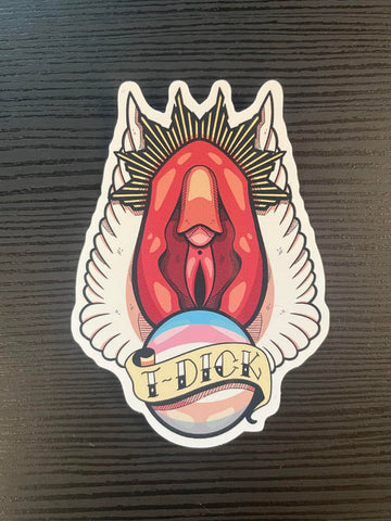 T-Dick Tattoo Vinyl Sticker