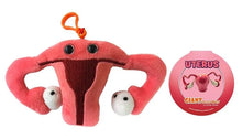 Load image into Gallery viewer, Plushie Uterus Keyring
