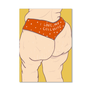 I Love My Cellulite Postcard