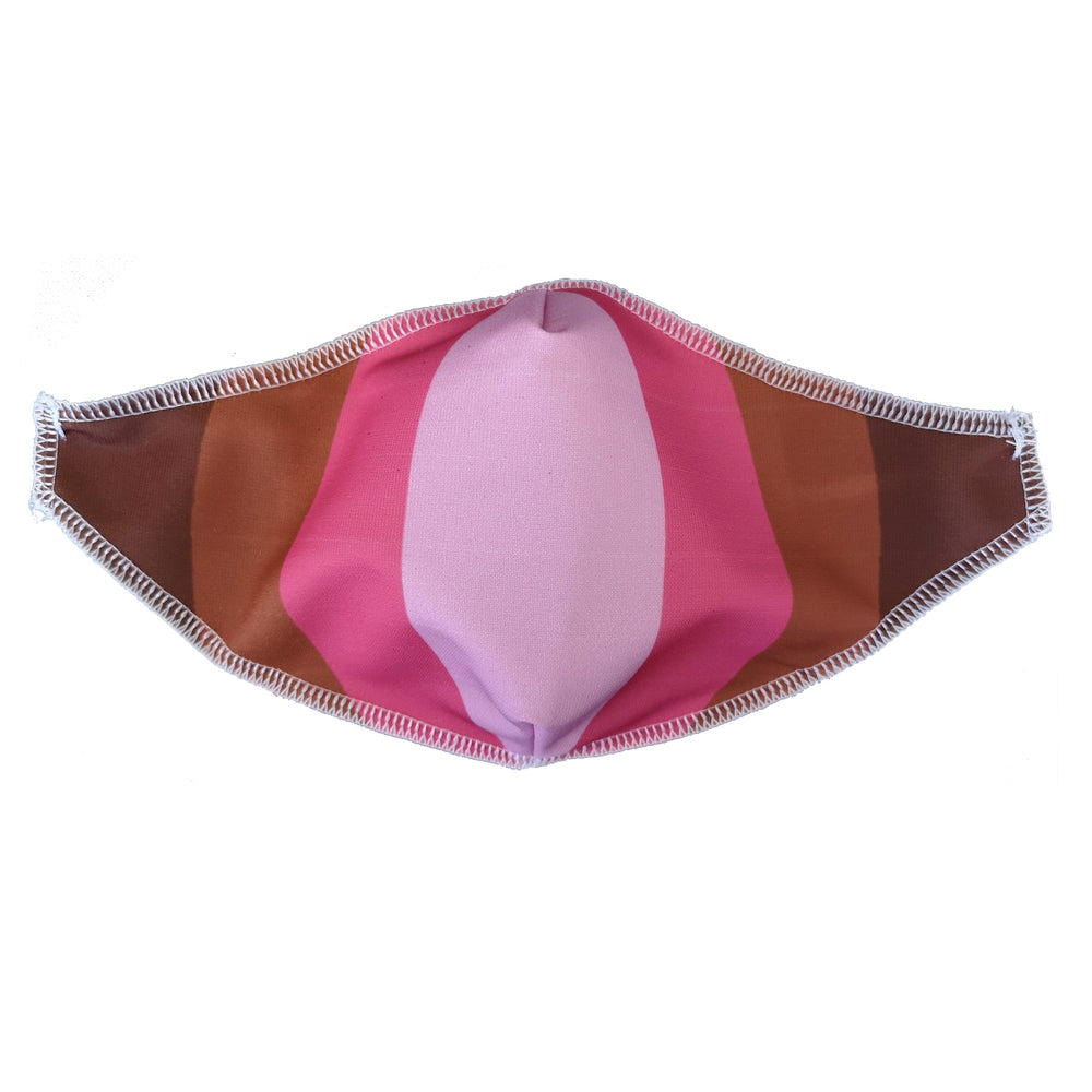 Brown Stripes Face Mask