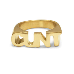 CUNT Ring Gold