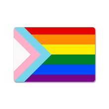 Load image into Gallery viewer, Rainbow/Trans Pride Flag Sticker
