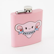 Load image into Gallery viewer, Cuterus Light Pink Hip Flask
