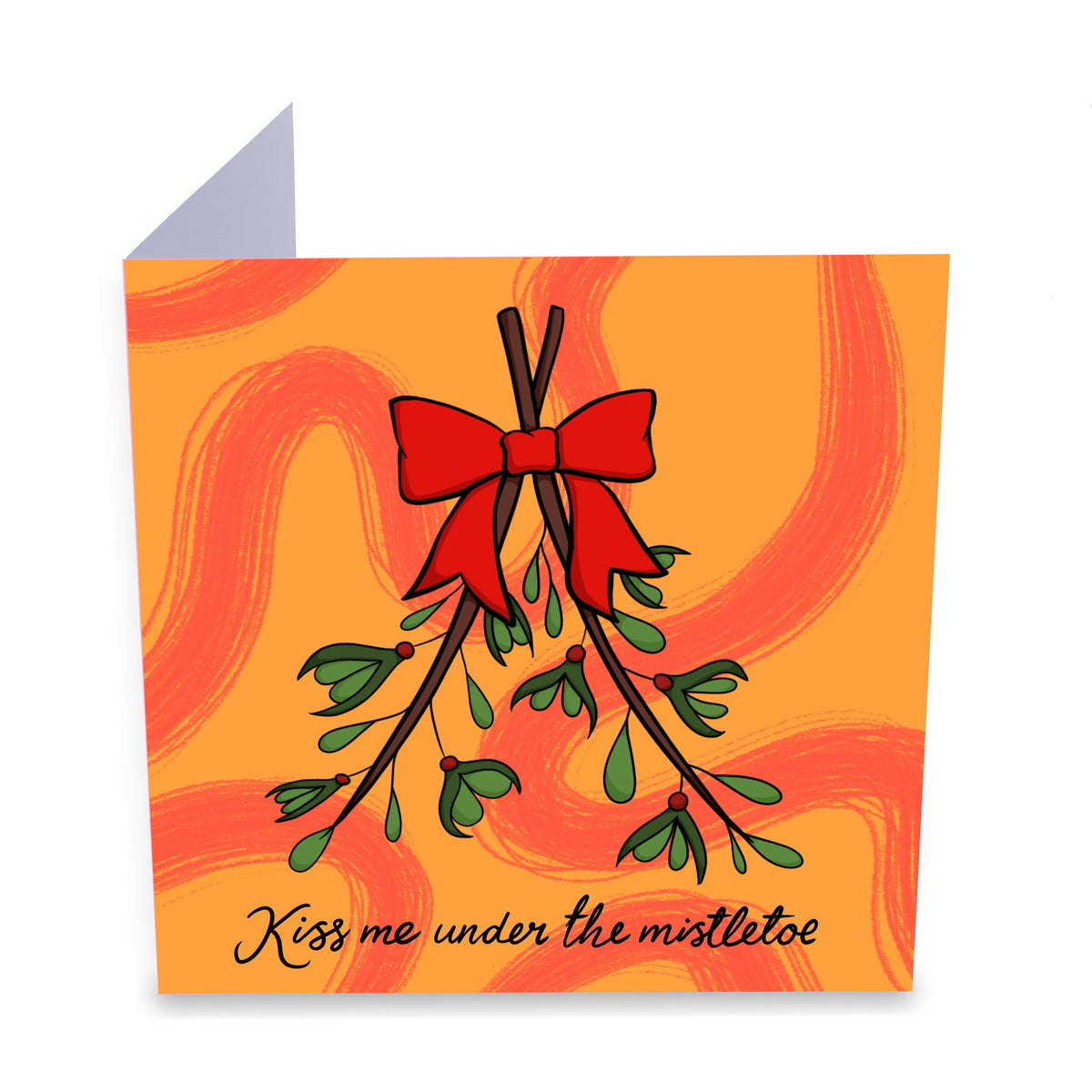 Kiss Me Under The Mistletoe Christmas Greeting Card – Vagina Museum