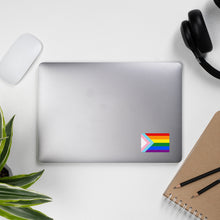 Load image into Gallery viewer, Rainbow/Trans Pride Flag Sticker

