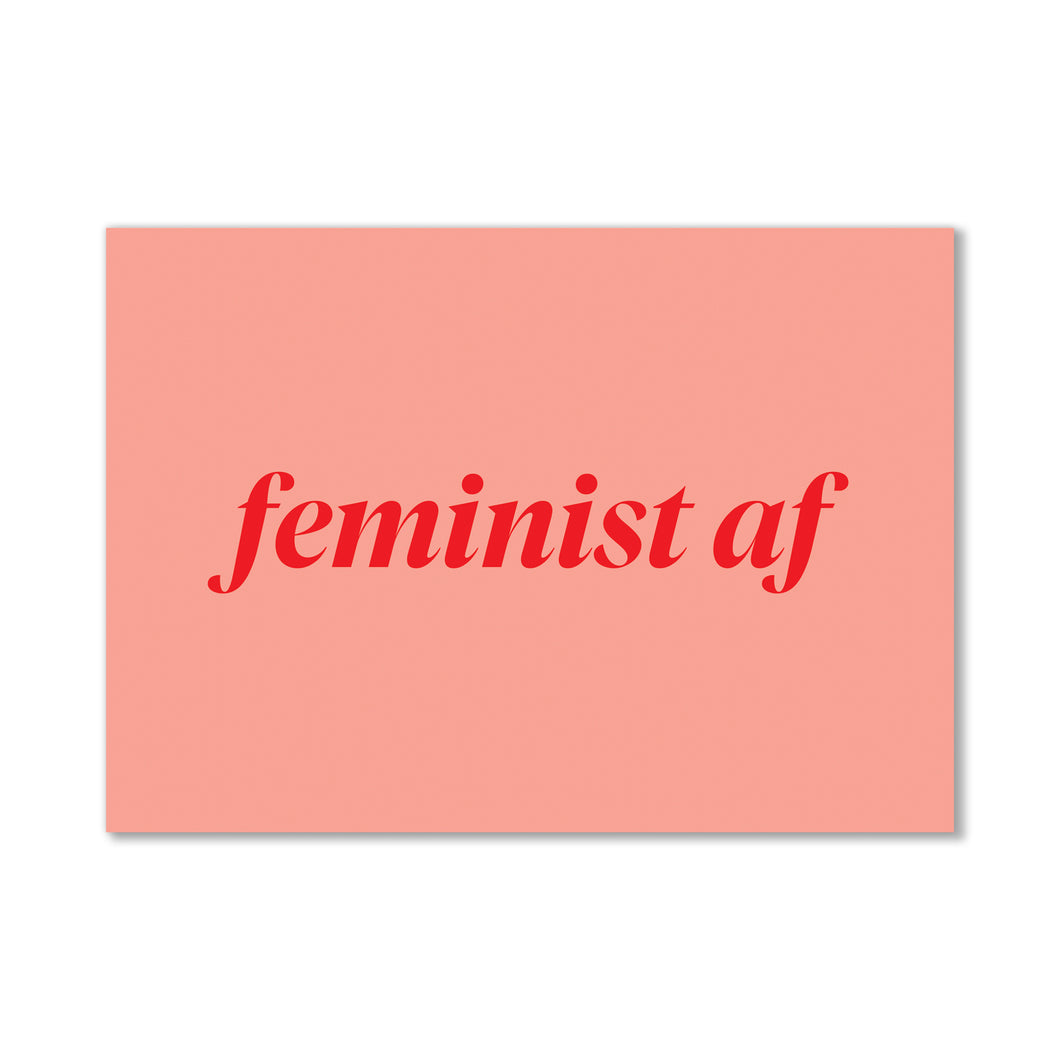 Feminist AF Postcard