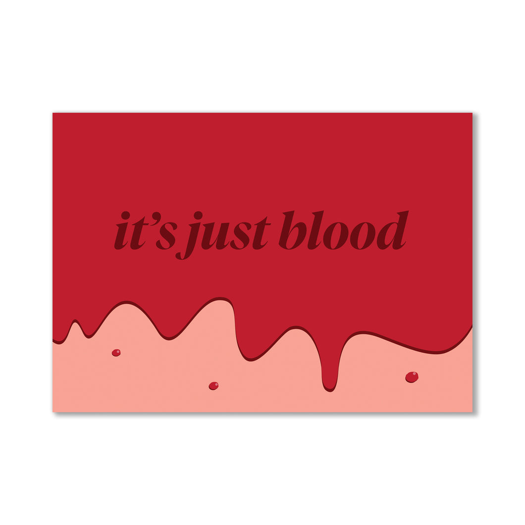 It's Just Blood Postcard