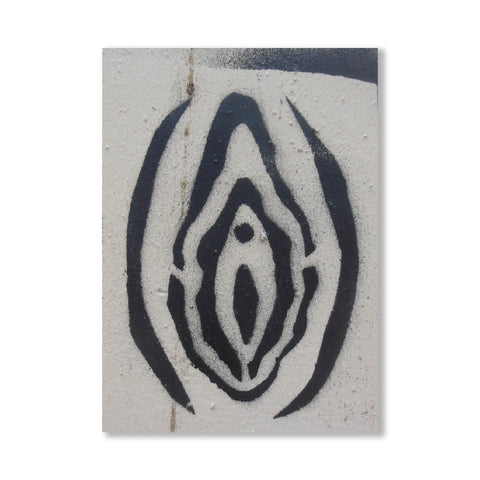 Vulva Stencil Postcard