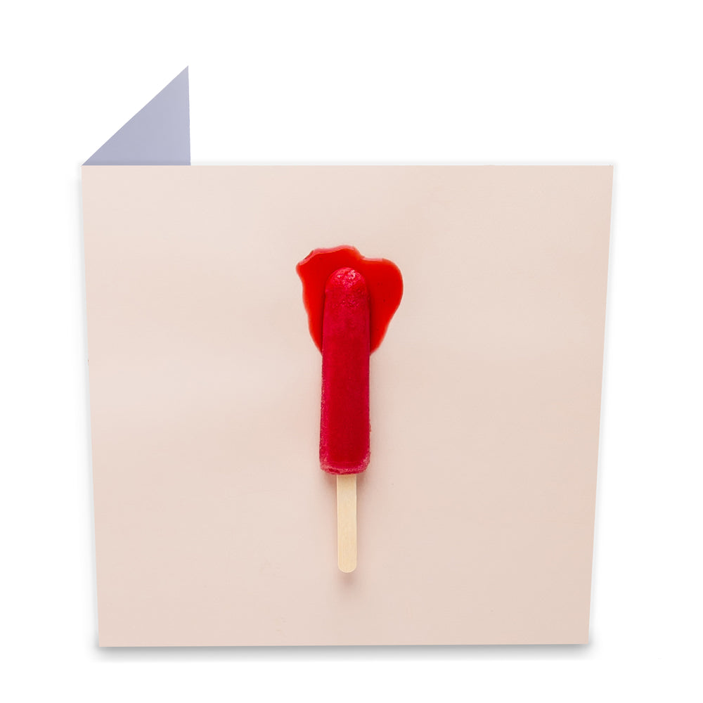 Melting Popsicle Greeting Card