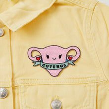 Load image into Gallery viewer, Cuterus Uterus Embroidered Iron On Patch
