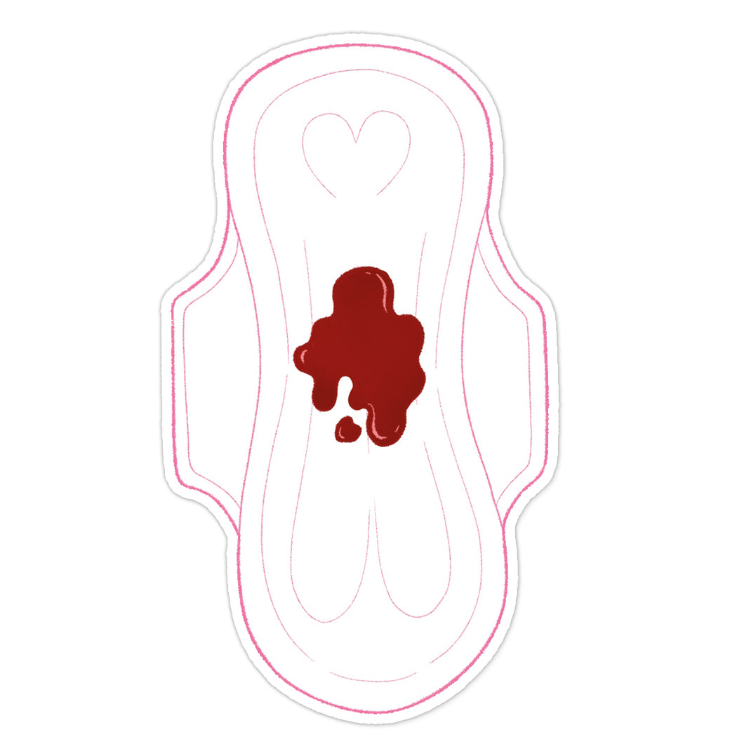 Menstrual Pad Vinyl Sticker