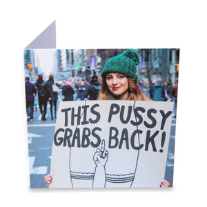 This Pussy Grabs Back Greeting Card