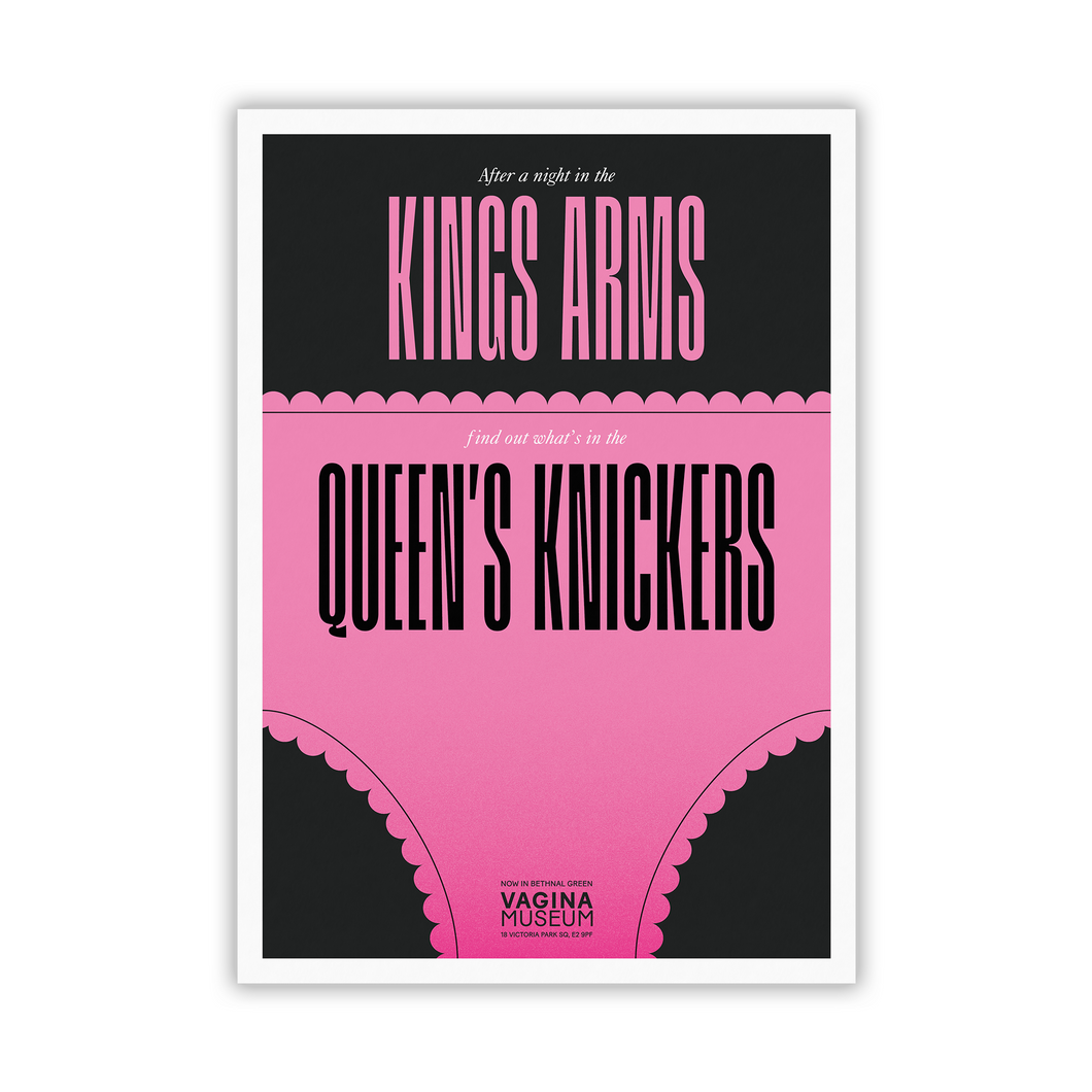 Queen's Knickers Art Print