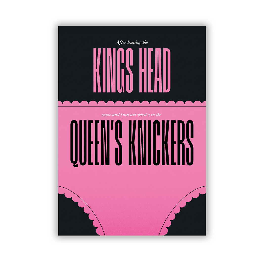 Queen's Knickers Postcard