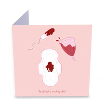 Load image into Gallery viewer, Period Blood Greeting Card
