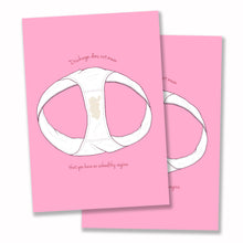 Load image into Gallery viewer, Discharge - Vagina Reminder Postcard
