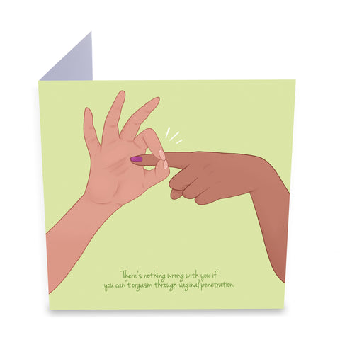 Orgasm Greeting Card