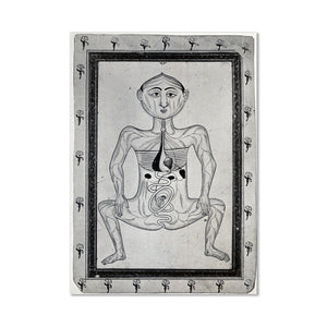 Persian Anatomical Figure Postcard