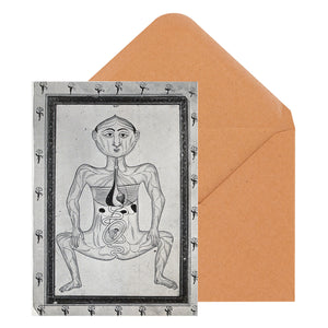 Persian Anatomical Figure Greeting Card