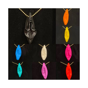 Colourful Pussy Pendant Necklace
