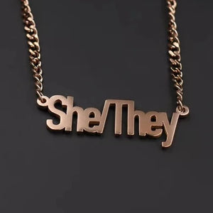 She/They Necklace