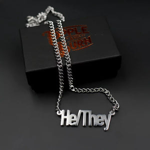 He/They Necklace