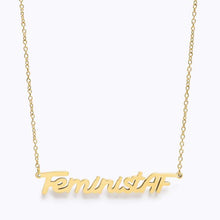 Load image into Gallery viewer, Feminist AF Necklace
