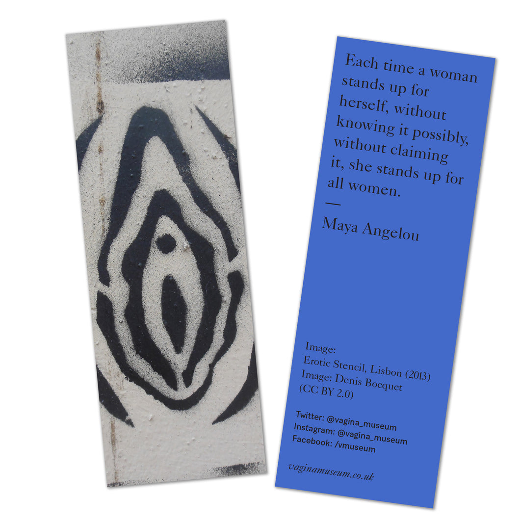 Vulva Stencil Bookmark