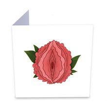 Load image into Gallery viewer, Peony Vulva Greeting Card
