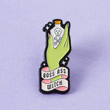 Load image into Gallery viewer, Boss Ass Witch Enamel Pin

