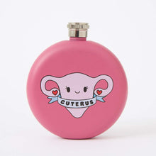 Load image into Gallery viewer, Cuterus Dark Pink Hip Flask
