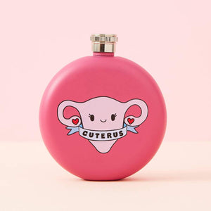 Cuterus Dark Pink Hip Flask