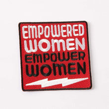 Load image into Gallery viewer, Empowered Women Embroidered Iron On Patch
